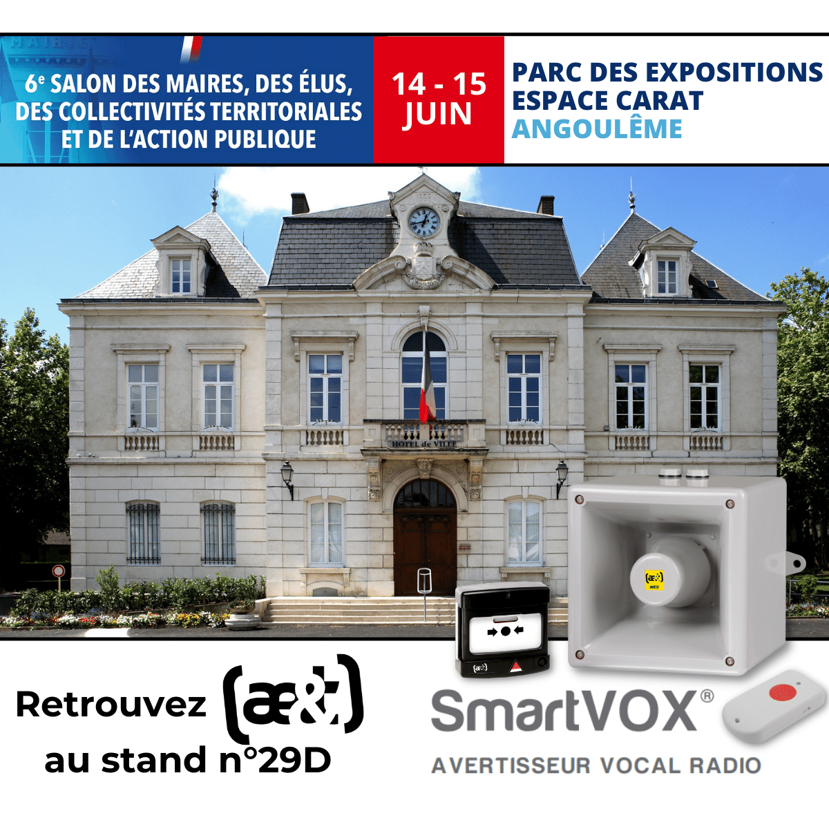 ae&t est exposant au salon des Maires Angoulême les 14 et 15 juin prochain
